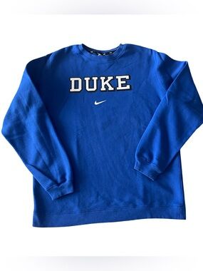 Duke Nike Blue Crewneck Sweatshirt XXL